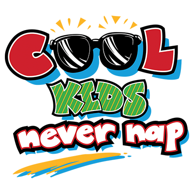 RETIRED TRANSFER- 6" x 6" 12PCS PACK COOL KIDS NEVER NAP