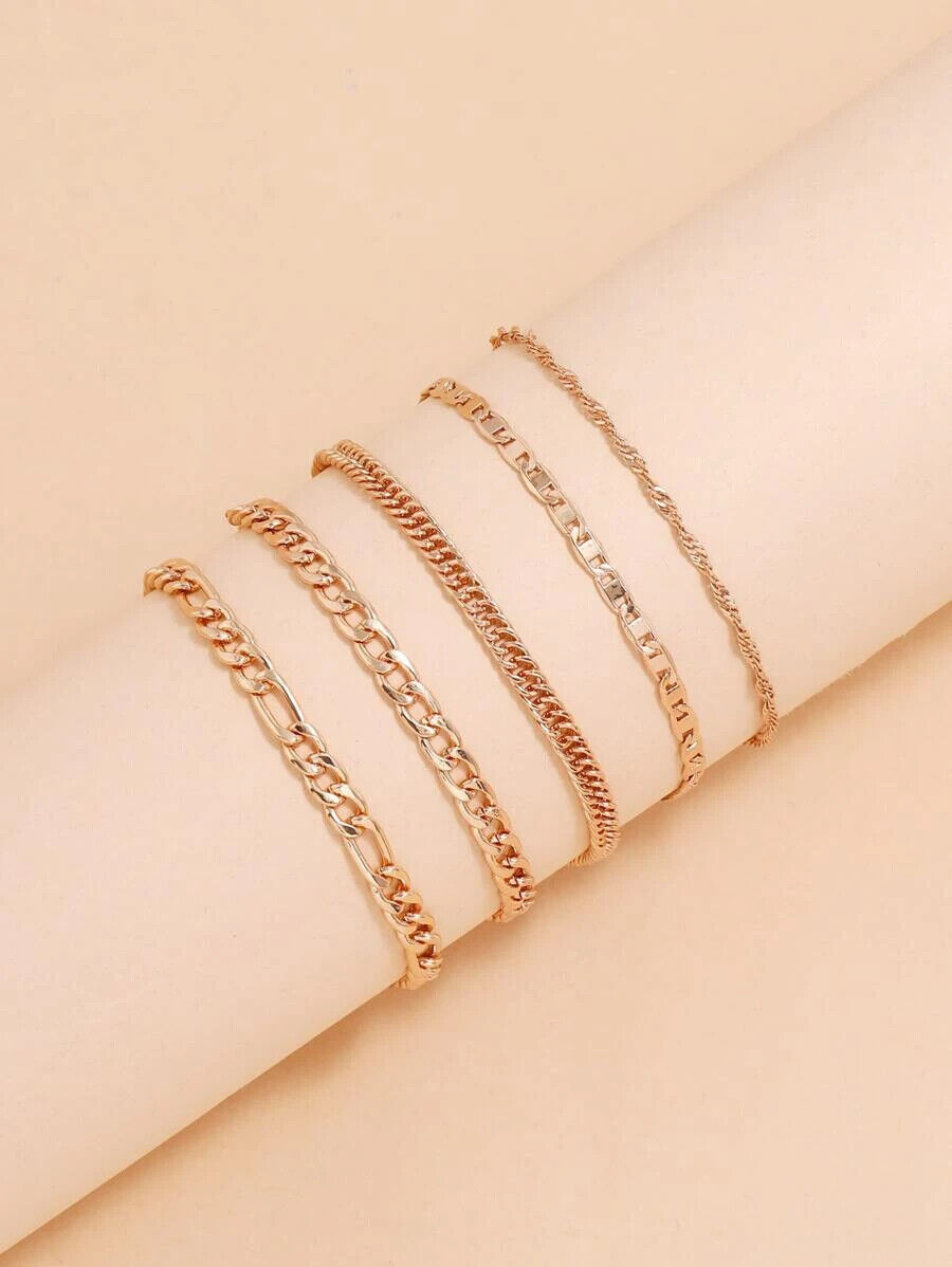 5 pcs  Delicate beautiful Anklet