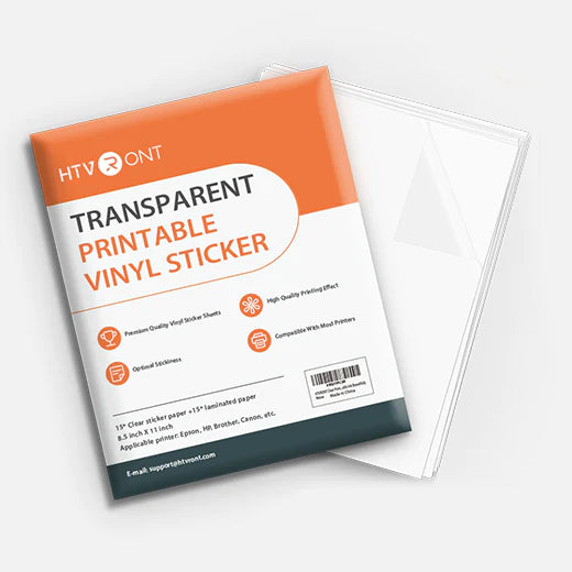 Premium Clear Printable Vinyl Bundle - 8.5"x11" 30 sheets