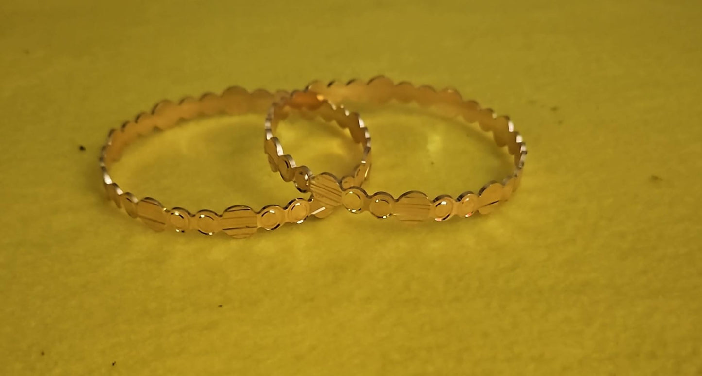 WOMEN BANGLES 1.5GM GOLD PLATED- BA005