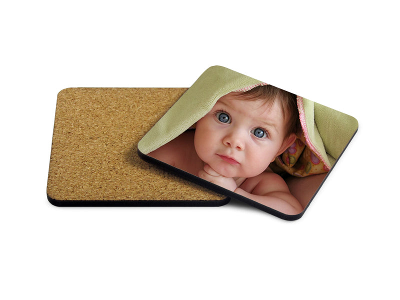 Sublimation Blank Square Hardboard Mug Coaster (9.5cm * 9.5cm / 3.75" x 3.75") 10PCS PACK