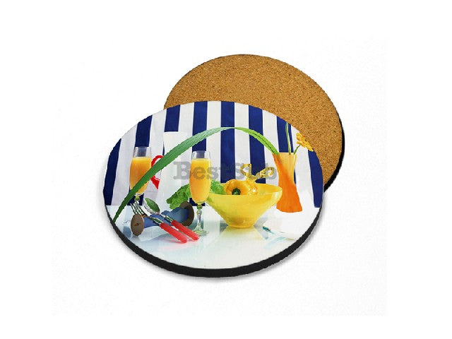 Sublimation Blank Hardboard Coaster (Round, 3.74" x 3.74") 10PCS PACK