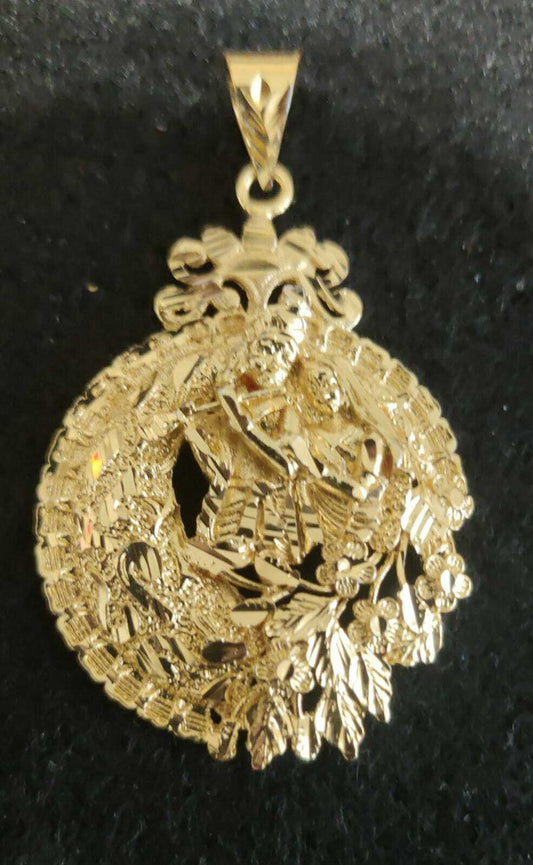 PENDANT 1.5GM GOLD PLATED WITH FIGURE OF LORD KRISHNA PND001